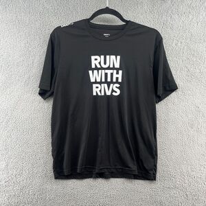 CRAFT Shirt Mens XXL RUN WITH RIVS Short Sleeve Performance Tee T-Shirt Black